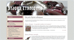 Desktop Screenshot of bijoux-ethniques.info